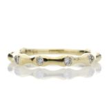9ct Yellow Gold Diamond Ring 0.12 Carats - Valued By GIE £1,920.00 - Four round brilliant cut