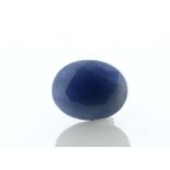 Loose Oval Sapphire 5.27 Carats - Valued By GIE £7,905.00 - Colour-Blue, Clarity-I, Certificate
