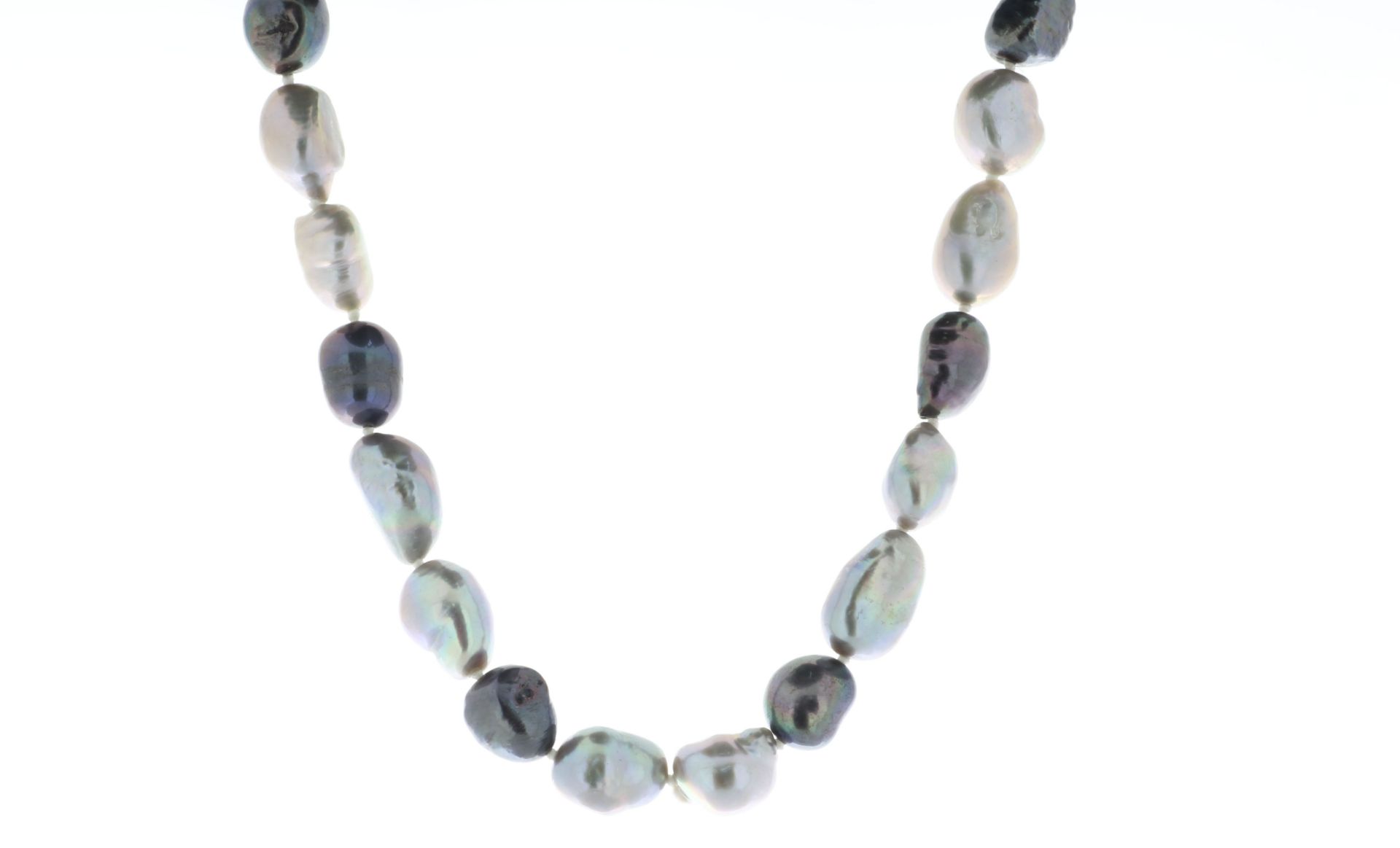 26 Inch Freshwater Baroque Shaped Cultured 7.5 - 8.0mm Pearl Necklace - Valued By AGI £325.00 -