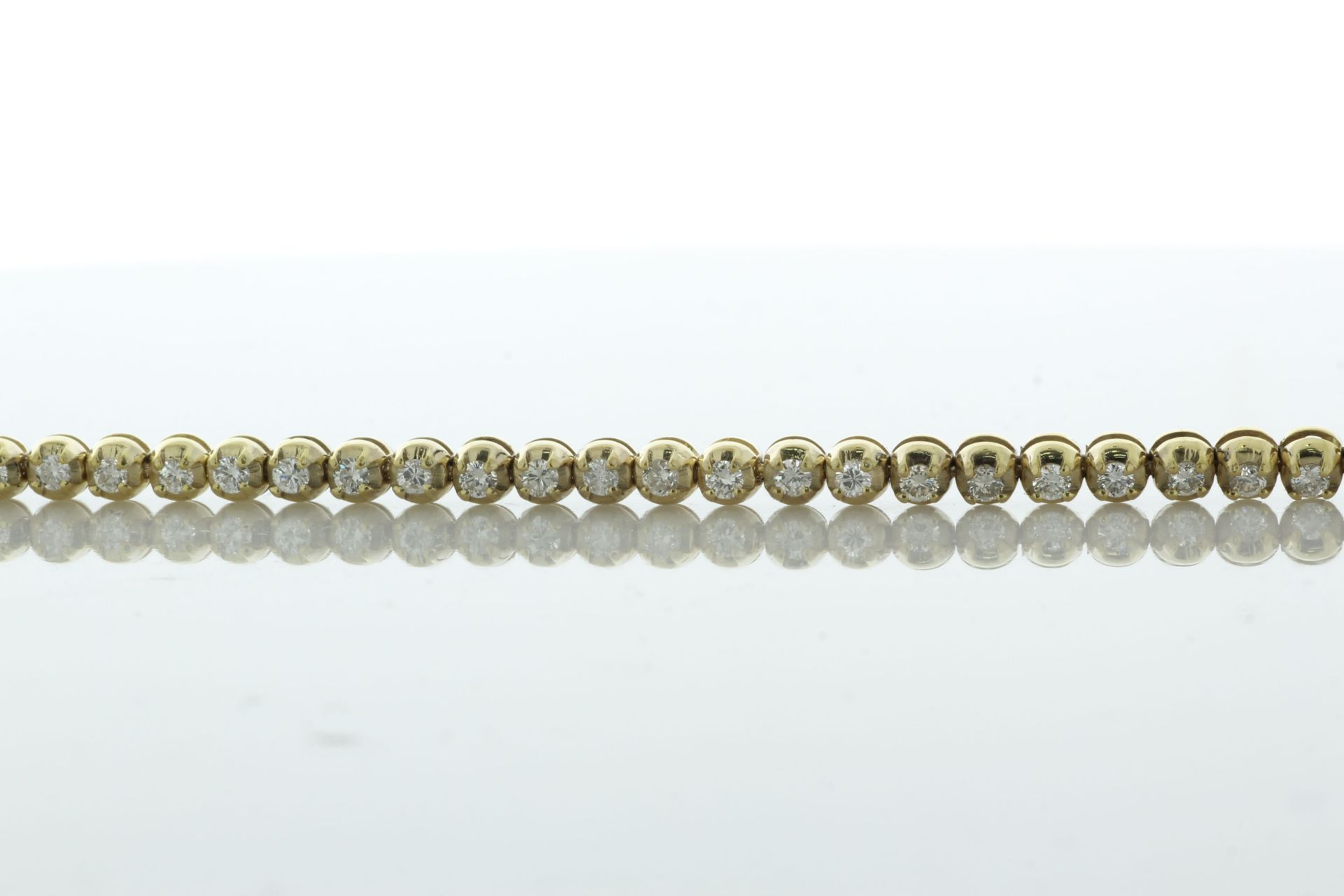 18ct Yellow Gold Tennis Diamond Bracelet 1.86 Carats - Valued By IDI £14,230.00 - Fifty three - Image 2 of 5