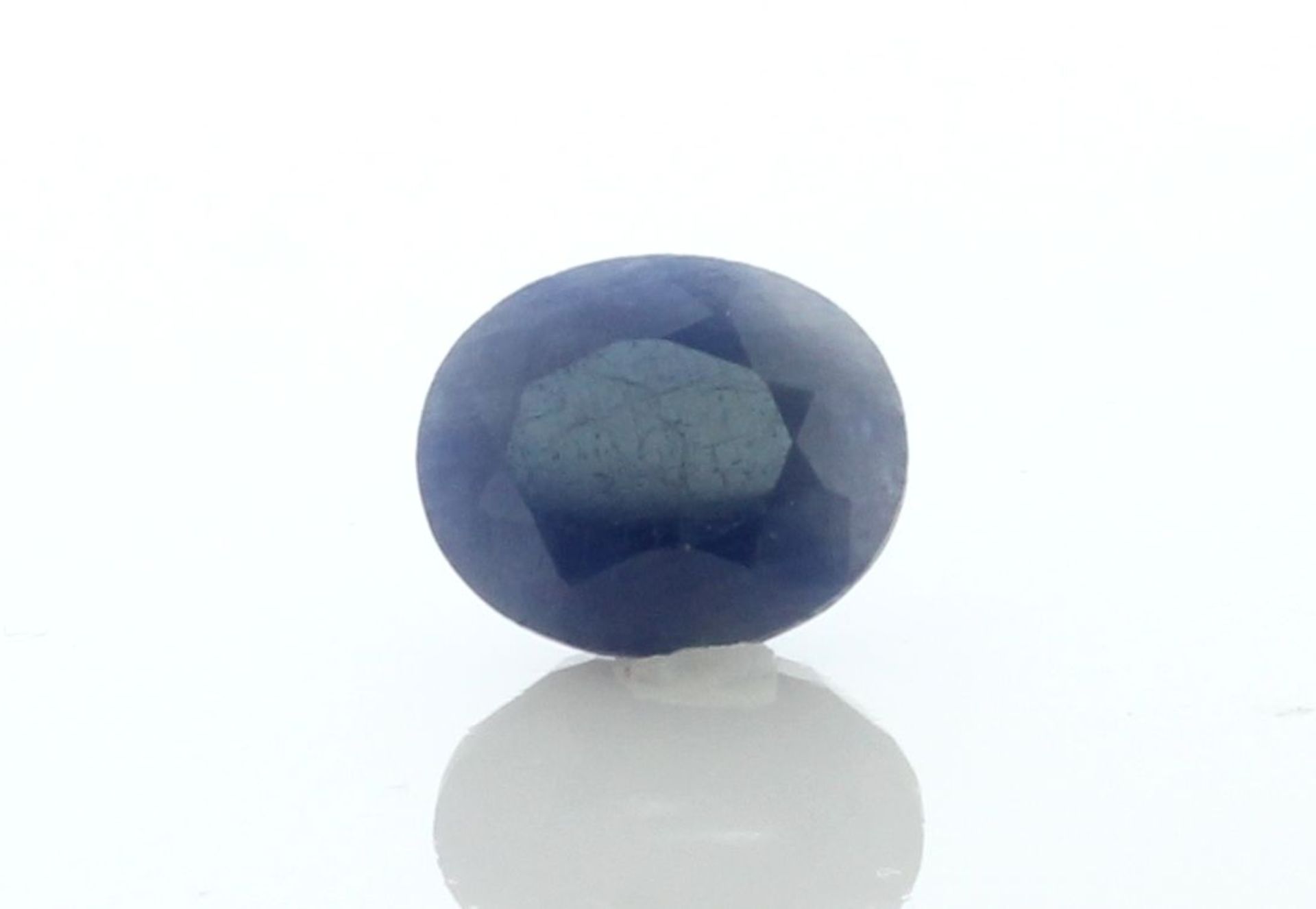 Loose Oval Sapphire 5.52 Carats - Valued By GIE £8,280.00 - Colour-Blue, Clarity-I, Certificate