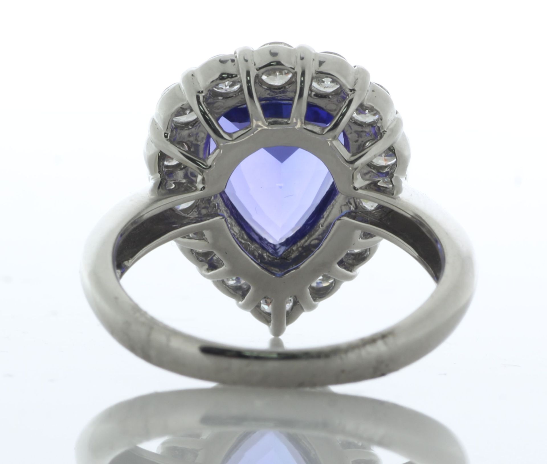 Platinum Trillion Cut Tanzanite And Diamond Ring (T3.72) 0.85 Carats - Valued By IDI £14,385.00 - - Image 4 of 5