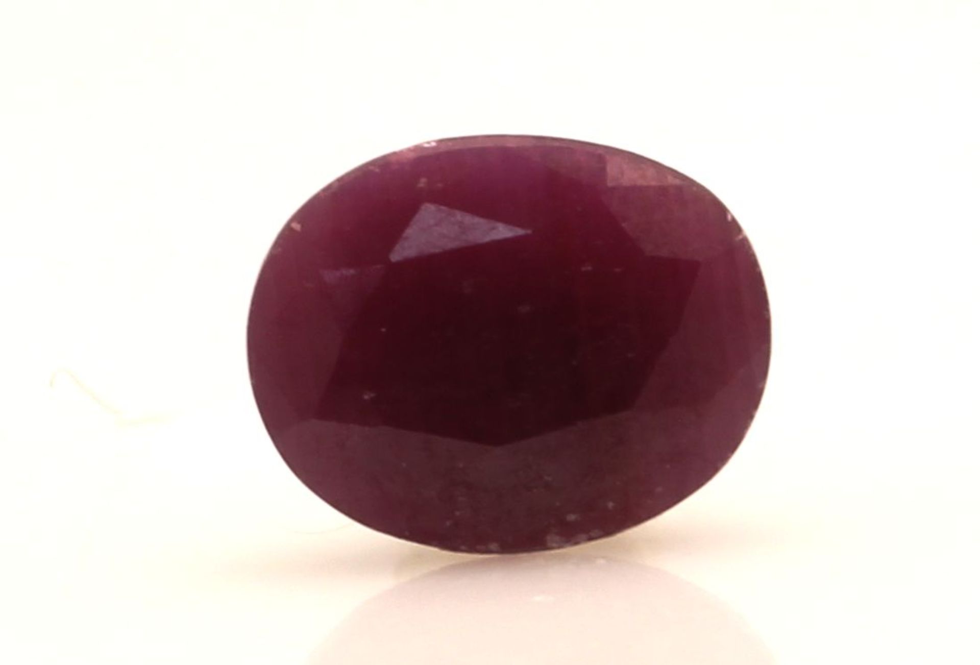 Loose Oval Ruby 3.96 Carats - Valued By GIE £11,880.00 - Colour-Purplish Red, Clarity-SI,