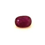 Loose Oval Ruby 2.59 Carats - Valued By GIE £3,865.00 - Colour-Red, Clarity-SI, Certificate Number