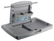 RRP £159.82 Grey Wall Mounted Baby Nappy Changing Station Fold Down Table