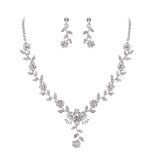 RRP £27.39 Clearine Women's Wedding Jewellery Set Leaf Cluster