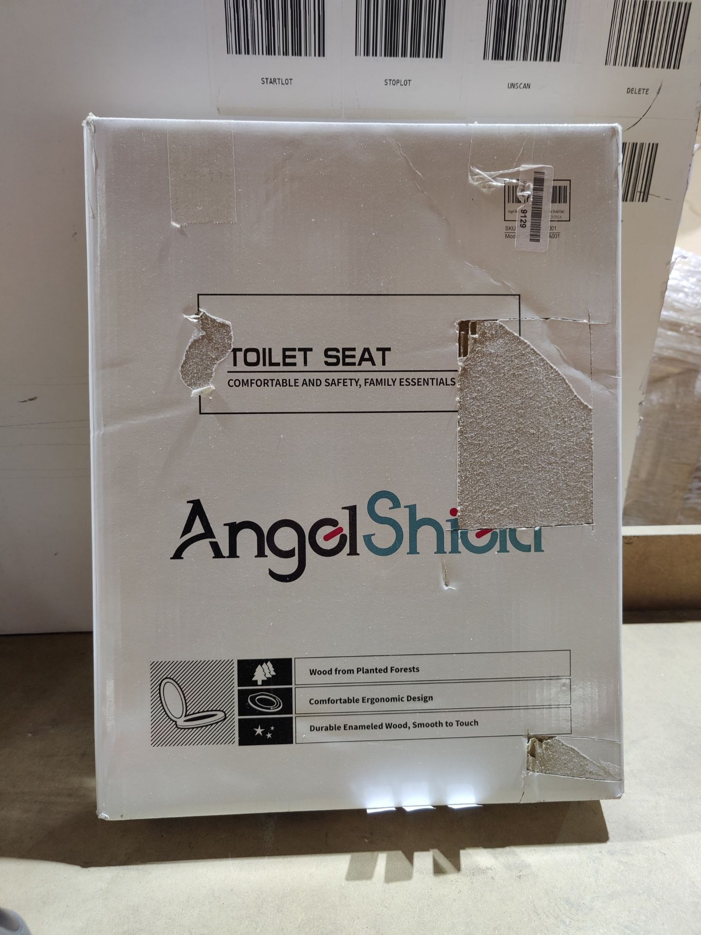 RRP £44.51 Angel Shield Toilet Seat Antibacterial Wooden Toilet - Image 2 of 2
