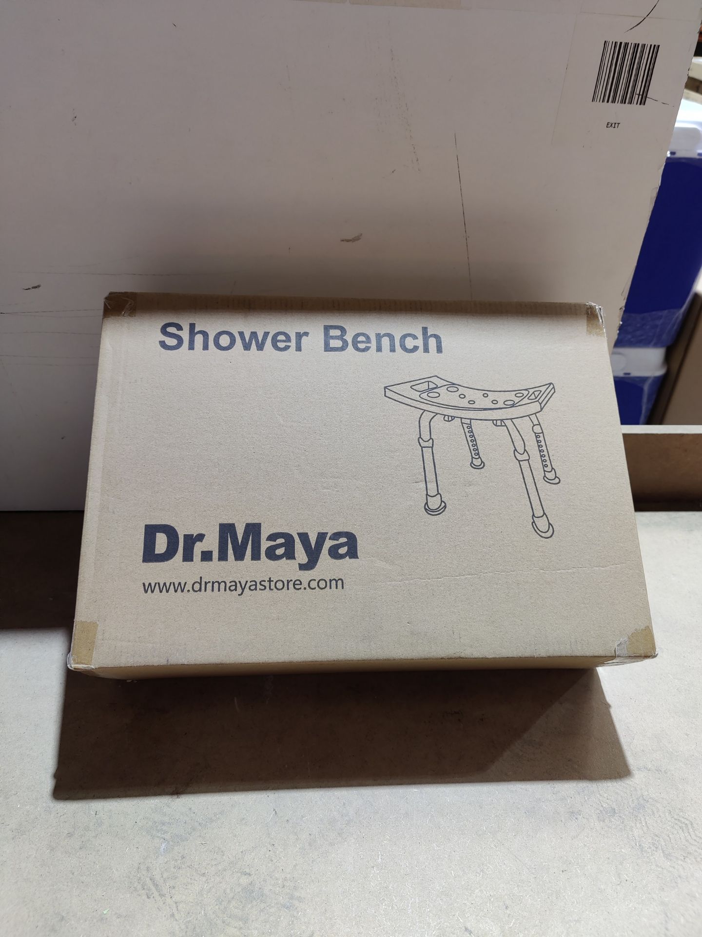 RRP £45.65 Dr. Maya Adjustable Bath and Shower Chair with Free - Image 2 of 2
