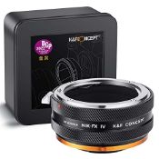 RRP £44.51 K&F Concept IV PRO NIK-FX Lens Mount Adapter with Aperture Control Ring