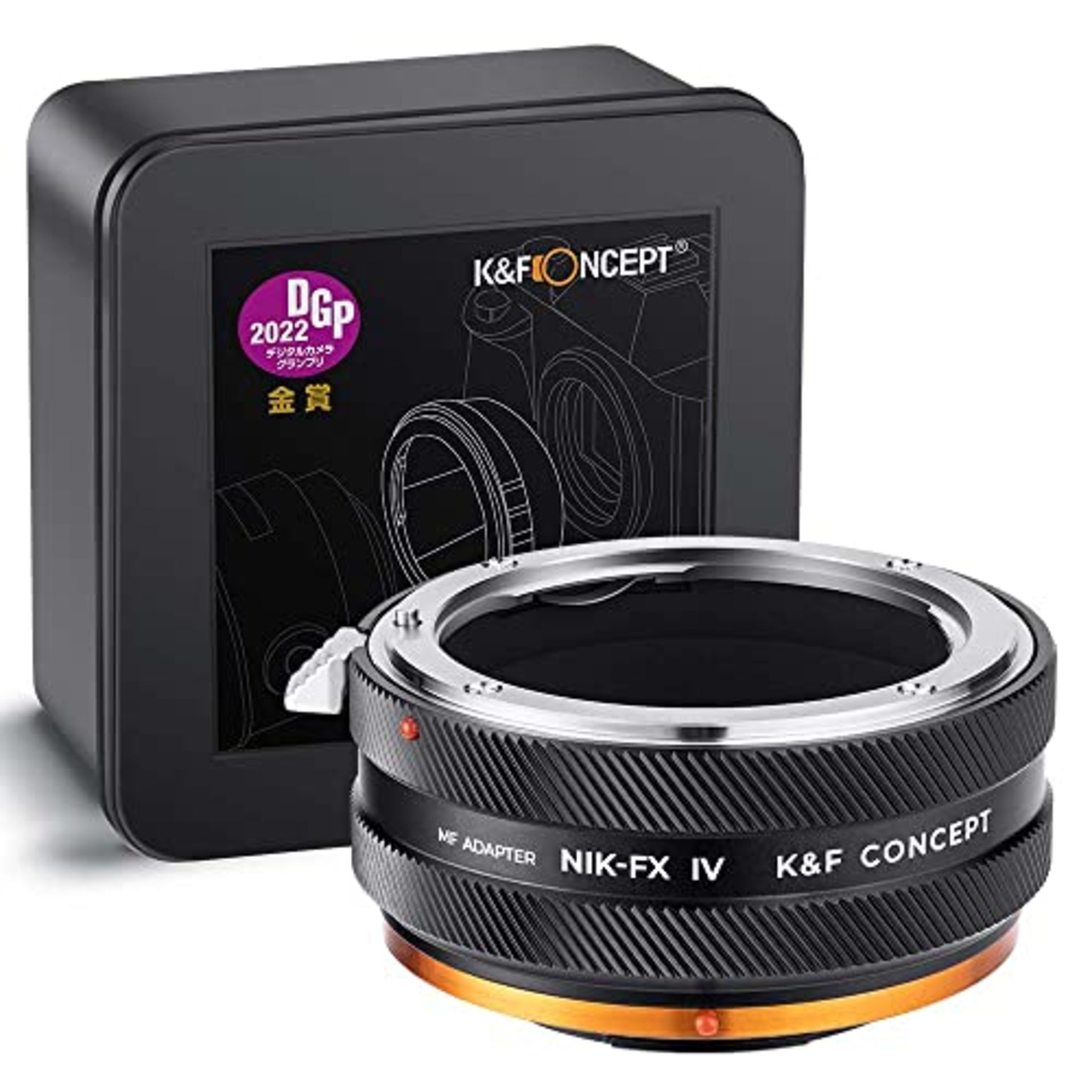 RRP £44.51 K&F Concept IV PRO NIK-FX Lens Mount Adapter with Aperture Control Ring