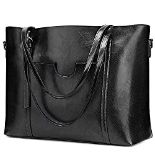 RRP £66.20 S-ZONE Women's Vintage 3-Way Genuine Leather Tote Shoulder