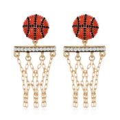 RRP £11.40 LILIE&WHITE Cute Basketball Dangle Earrings For Women