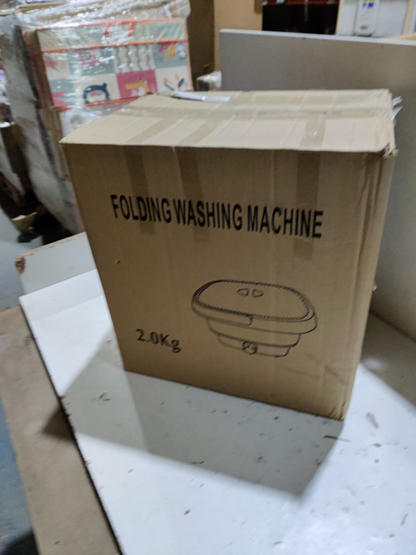 RRP £65.35 BAOSHISHAN Mini Foldable Washing Machine Portable Washing - Image 2 of 2