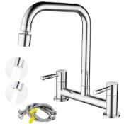 RRP £50.83 Maynosi Bridge Kitchen Sink Mixer Tap