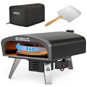 RRP £342.49 Mimiuo Outdoor Gas Fired Pizza Oven with Automatic