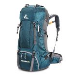 RRP £45.74 Bseash 60L Waterproof Lightweight Hiking Backpack with Rain Cover