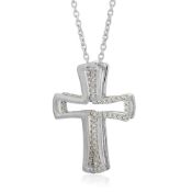 RRP £27.35 Vanbelle Sterling Silver Jewelry Stylish Cross Pendant