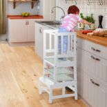 RRP £79.88 COSYLAND Height adjustable toddler kitchen step stool