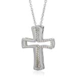 RRP £27.35 Vanbelle Sterling Silver Jewelry Stylish Cross Pendant