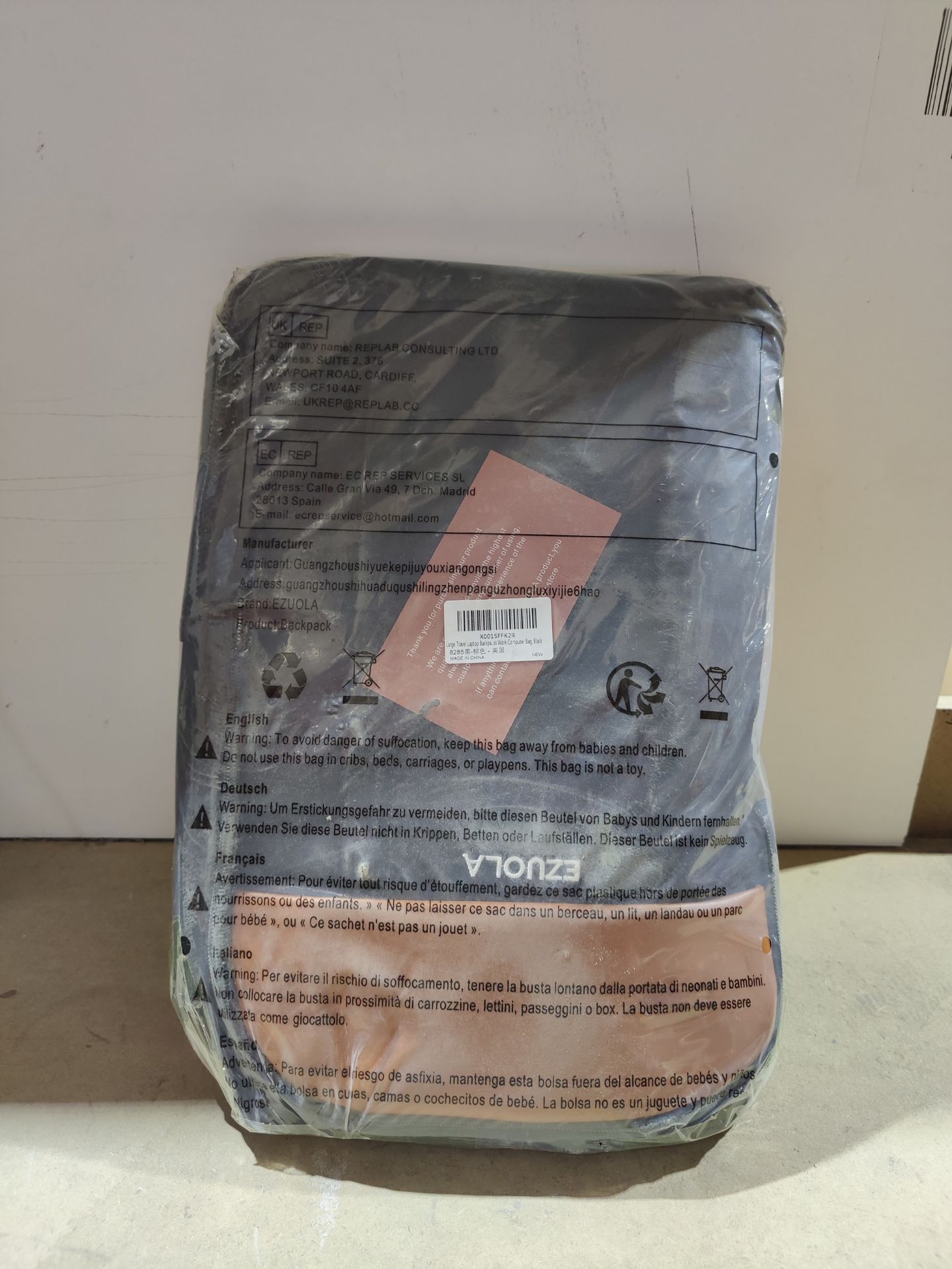 RRP £30.81 Laptop Backpack for Men Women Water Resistant Rucksack - Image 2 of 2