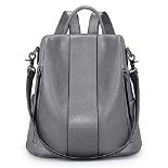 RRP £75.32 S-ZONE Women Soft Leather Backpack Anti-theft Purse