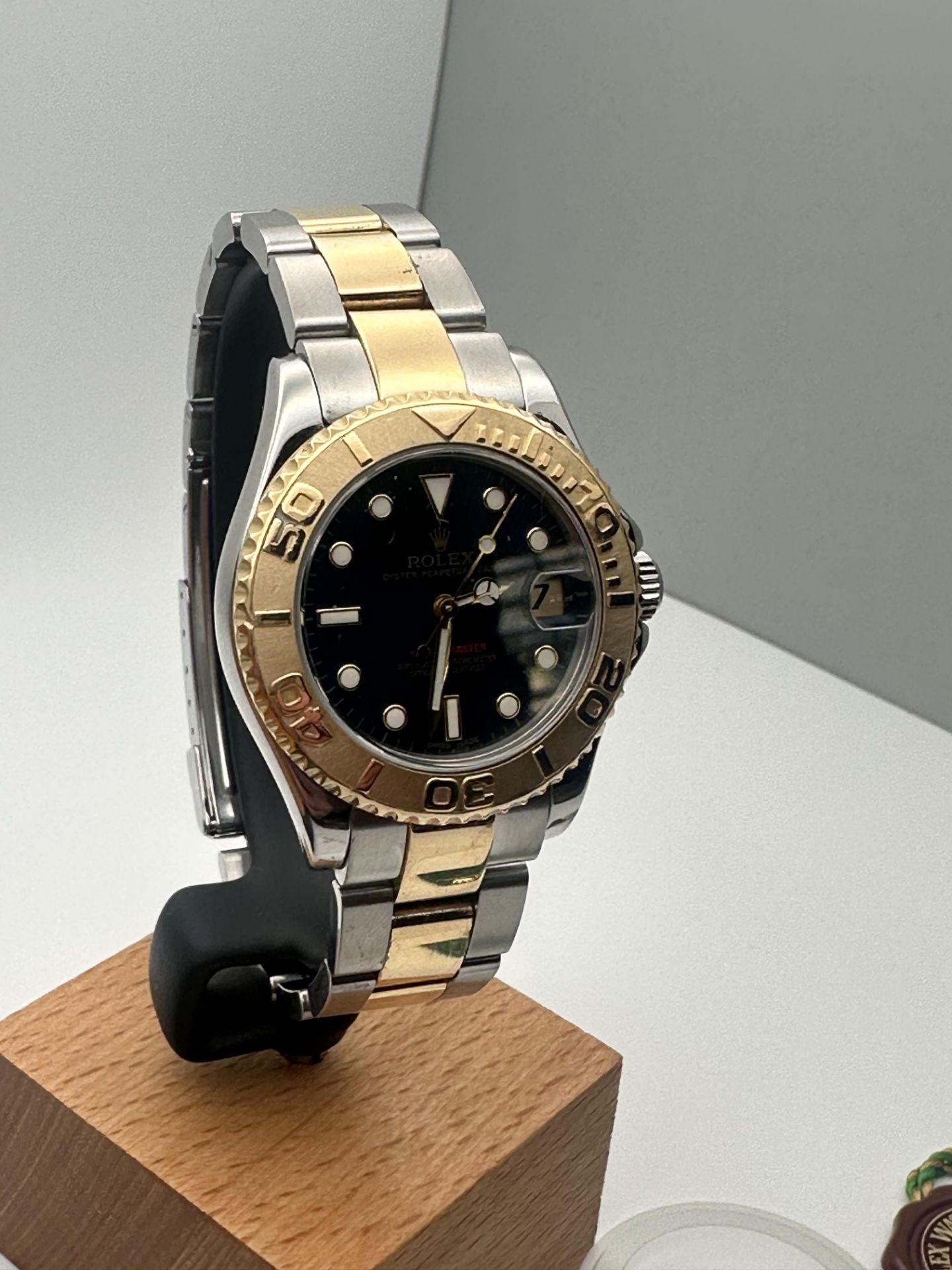 ROLEX YACHT-MASTER WATCH, 34MM, 18K AND STAINLESS STEEL, MODEL- 168623, YEAR- 2002, INCLUDES TAGS, P - Image 2 of 3