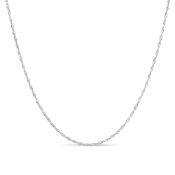 RRP £14.50 KEZEF Italian Twisted Gold Silver Curb Chain Necklace