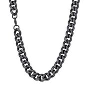 RRP £17.30 U7 Black Strong Necklace Chain Men, Women Cool Necklaces