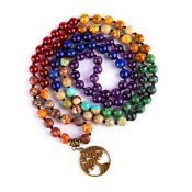 RRP £23.40 Farfume 108 Mala Beads Necklace