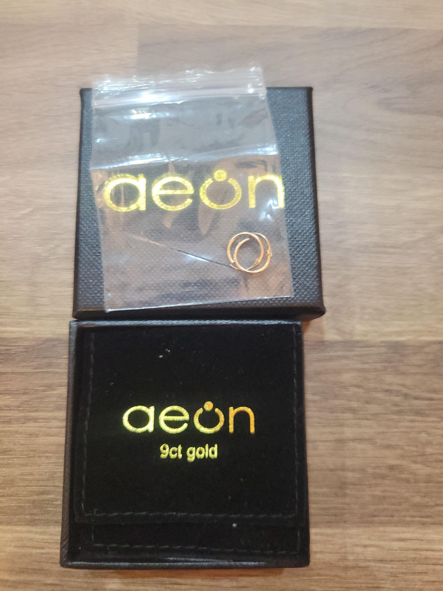 RRP £23.45 Aeon Jewellery Gold Hoop Earrings - Image 2 of 2