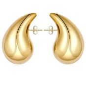 RRP £14.51 Chunky Gold Hoop Earrings For Women