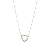 RRP £20.55 Vanbelle Sterling Silver Two Tone Jewelry Love-Theme