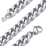 RRP £17.09 GOLDCHIC JEWELRY Chunky Curb Chain Necklace for Men Women
