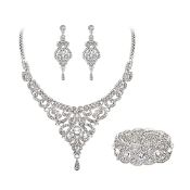 RRP £31.25 Ever Faith Wedding Jewelry Sets Crystal Retro 1920s