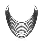 RRP £22.25 Ever Faith Multi Layered Chunky Collar Necklace