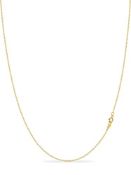 RRP £12.58 Sterling Silver with Gold Overlay 1.3mm Cable Chain Necklace 22"