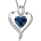 RRP £55.50 LAVUMO Necklaces for Women Sterling Silver Heart Pendant