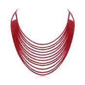 RRP £22.82 Ever Faith Multi Layered Chunky Collar Necklace