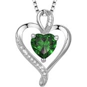 RRP £57.47 LAVUMO Necklaces for Women Sterling Silver Heart Pendant