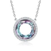 RRP £40.19 LOUISA SECRET Necklace for Women 925 Sterling Silver Ferris Wheel Pendant