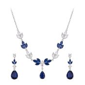 RRP £17.49 Ever Faith Bride Wedding Jewelry Set Sparkly Teardrop