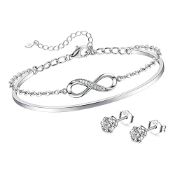 RRP £21.08 HOHOTANG Silver Bracelet for Women