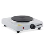 RRP £21.29 Geepas 1000W Single Hot Plate Precise Table Top Cooking