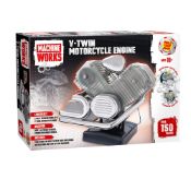 RRP £60.29 Machine Works Bulld Your Own V-Twin Motorcycle Engine Toy