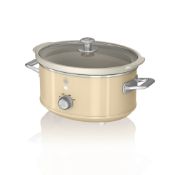 RRP £42.87 Swan SF17021CN Retro Slow Cooker with 3 Temperature Settings