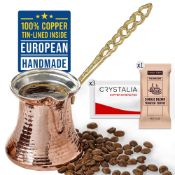 RRP £14.02 Volarium CRYSTALIA Premium Quality Handmade Turkish Coffee Pot