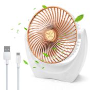 RRP £1.59 USB Desk Fan Electric Mini Table Fan with 3 Speeds