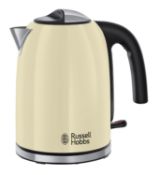 RRP £40.13 Russell Hobbs Cream Stainless Steel 1.7L Cordless Electric