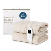 RRP £54.81 LIVIVO Heated Electric Over Blanket Soft Micro