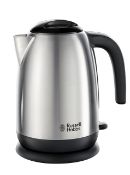 RRP £33.43 Russell Hobbs Brushed Stainless Steel & Black Electric